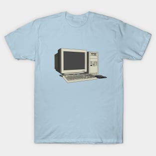 Computer cartoon illustration T-Shirt